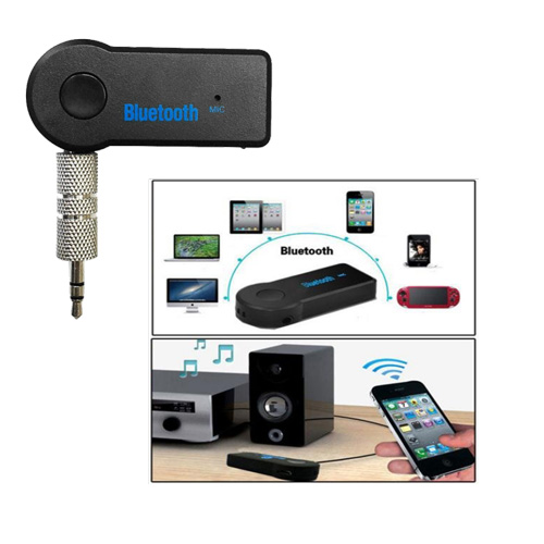 Deens Pest duidelijk Bluetooth 3.5mm AUX Audio Transmitter With Mic - OnlineMixMarket