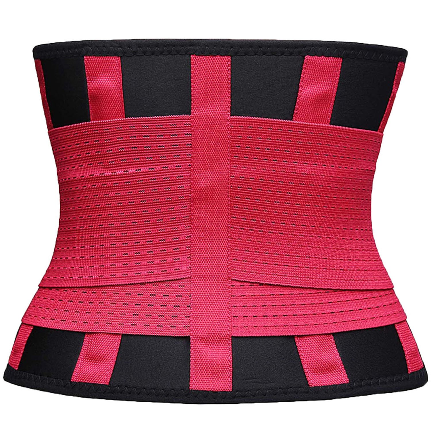 Waist Trimmer Belt for Women - Size Extra Large, Waist 35.4 to 39.4 inches,  Color Rose Red - OnlineMixMarket